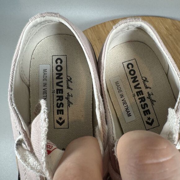 Converse Chuck Taylor 70 Ox Pink White Women’s 5.5 Lace Up Shoes Sneakers Casual - Picture 7 of 8